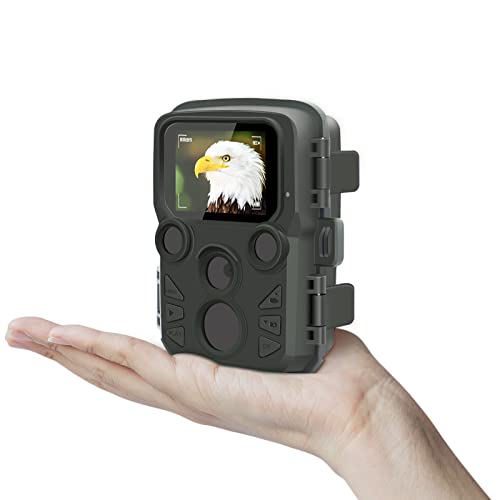 ZIMOCE Mini Wildlife Camera 12MP 1080P, 850nm IR LEDs and IP66 Waterproof Trail Camera,2.0'TFT HD...
