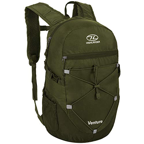 Highlander 20L Daysack – Hiking Backpack for Men and Women – The Venture Daypack (Olive)