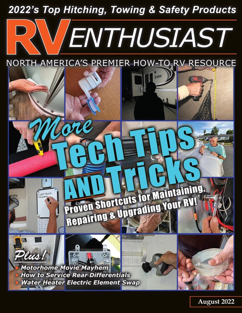 August Issue of ‘RV Enthusiast’ Features RV Maintenance Tips