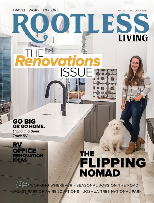 Latest ‘Rootless Living’ Magazine Showcases RV Renovations