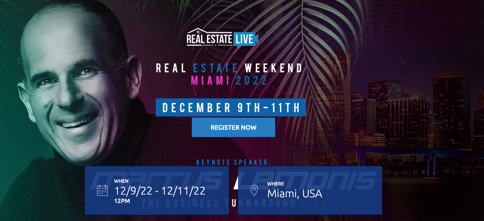 Lemonis Keynote Speaker at Miami Real Estate Weekend