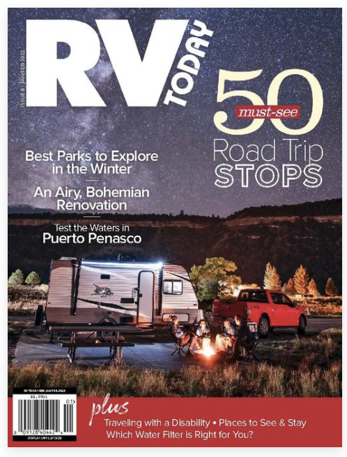 Latest ‘RV Today’ Mag Touts ’50 Must-See Road Trip Stops’