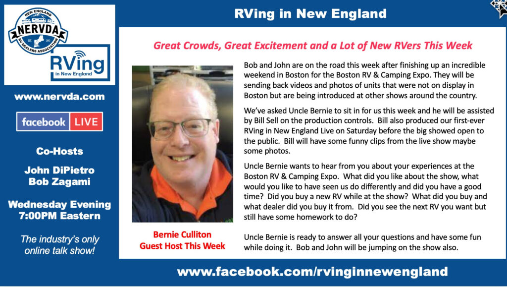 ‘RVing in New England’ Recaps Last Weekend’s Boston Show