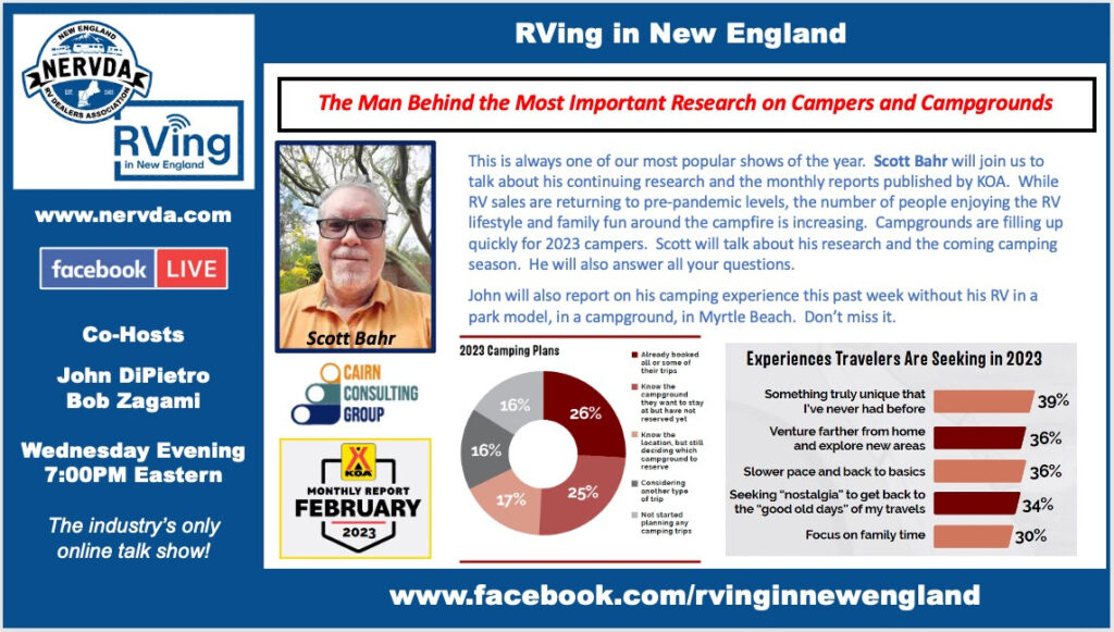 Camper Data Guru Scott Bahr Joins ‘RVing in New England’