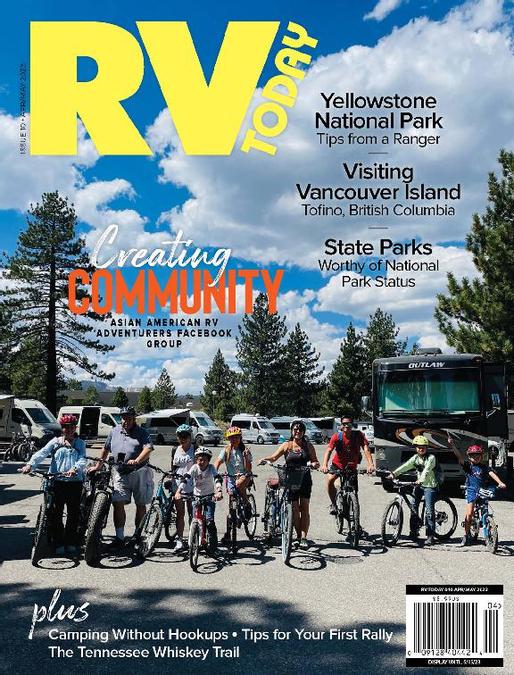 April/May ‘RV Today’ Mag Features Camping at Yellowstone