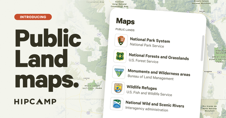 Hipcamp Launches Free Public Lands Maps for Campers