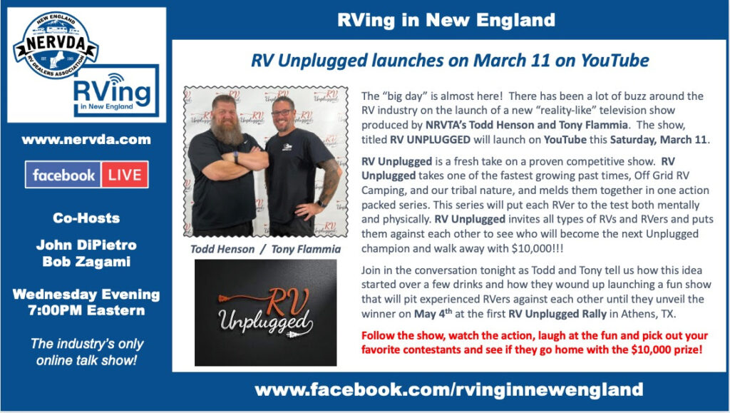 ‘RVing in New England’ Features ‘RV Unplugged’ Reality Show