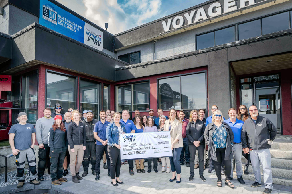 Voyager RV Centre Makes Big Donation to Local Charities