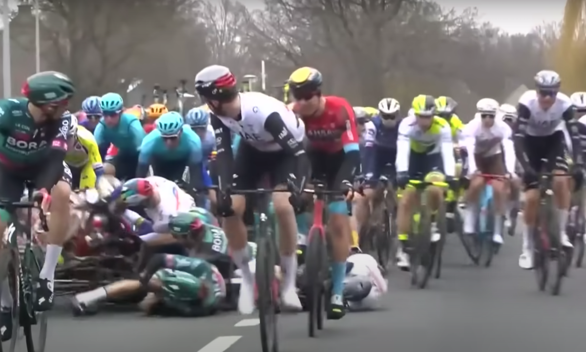 WATCH: Cyclist Causes Massive Bike Pileup in Tour de Flanders