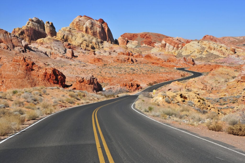 road in Zion National Park