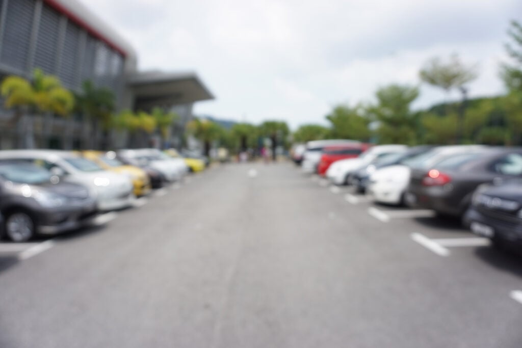 hospital parking lot, feature image for camping overnight