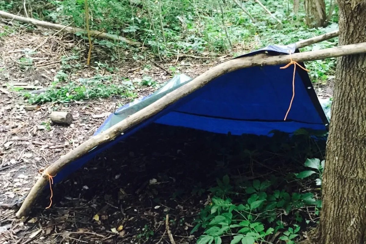 lean-to shelter