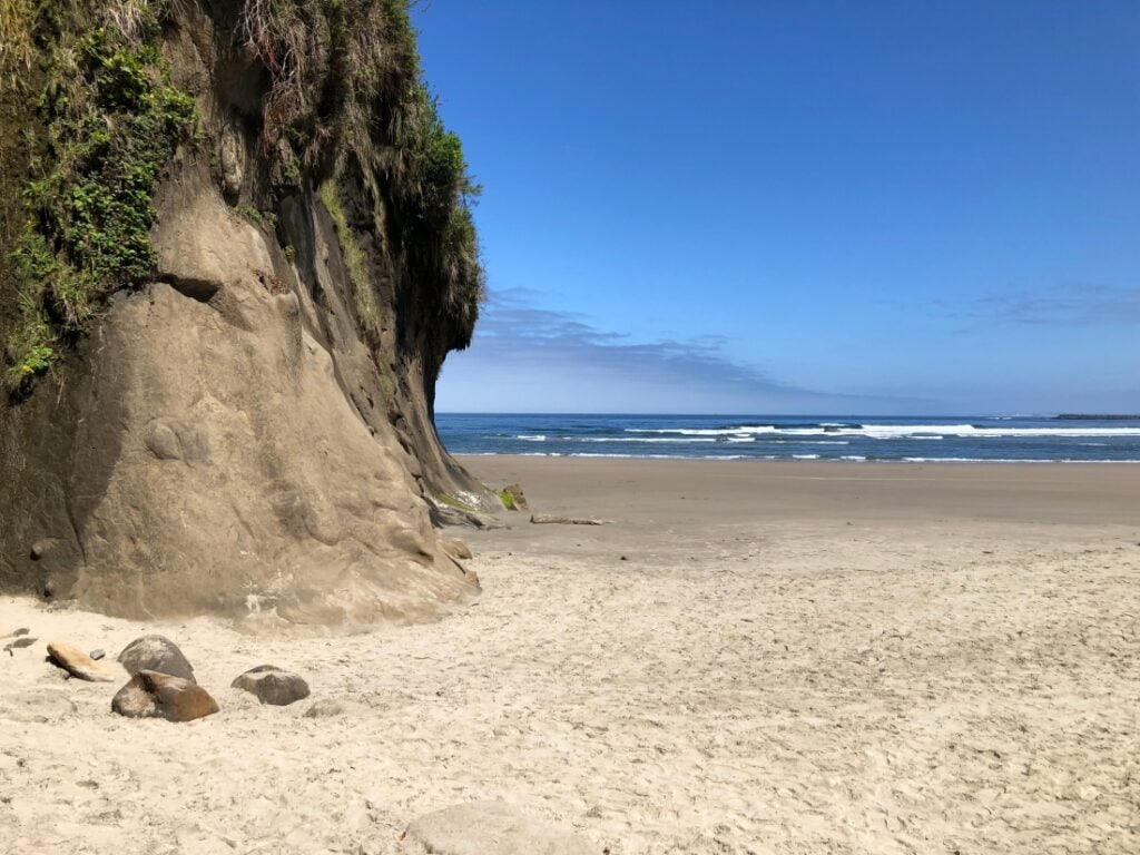 beach on Oregon Coast, feature image for Oceanside RV Resort