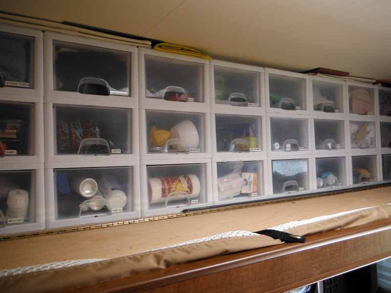 Converting RV Bunk Beds To Storage