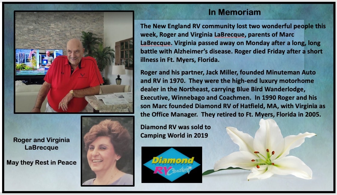 Diamond RV Founder and Wife Pass Away in Florida