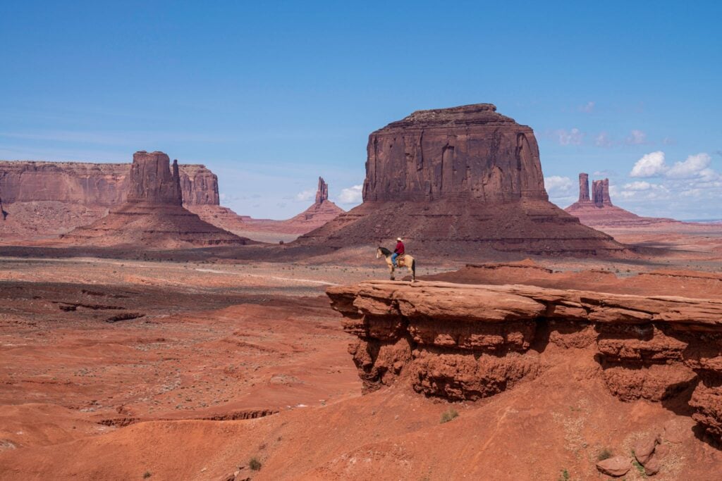 A view of the iconic monument valley