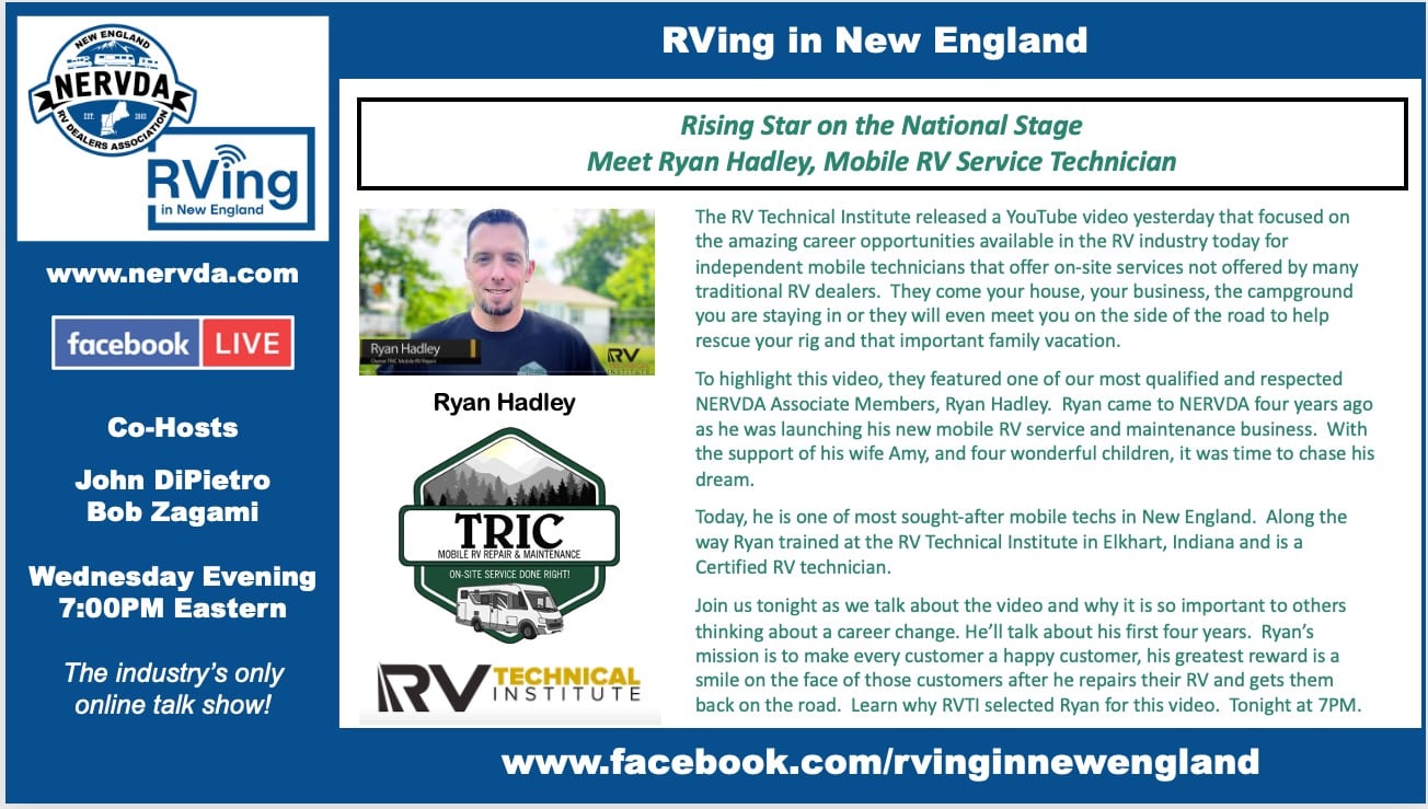 ‘RVing in New England’ Features Mobile RV Tech Hadley