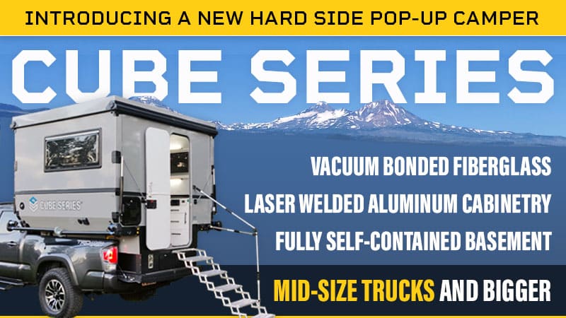 Oregon’s Cube Series has Hard-Side Pop-Up Truck Camper