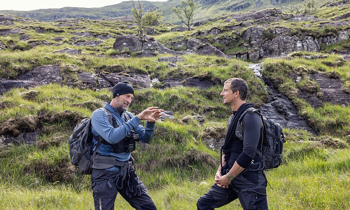 Troy Kotsur treks through the Scottish Highlands with Bear Grylls in the next Running Wild
