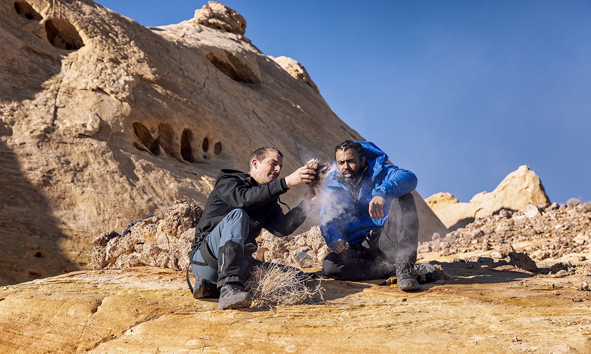 Exclusive Clip: Hamilton star Daveed Diggs is Ready to Rock with Bear Grylls on Running Wild: The Challenge