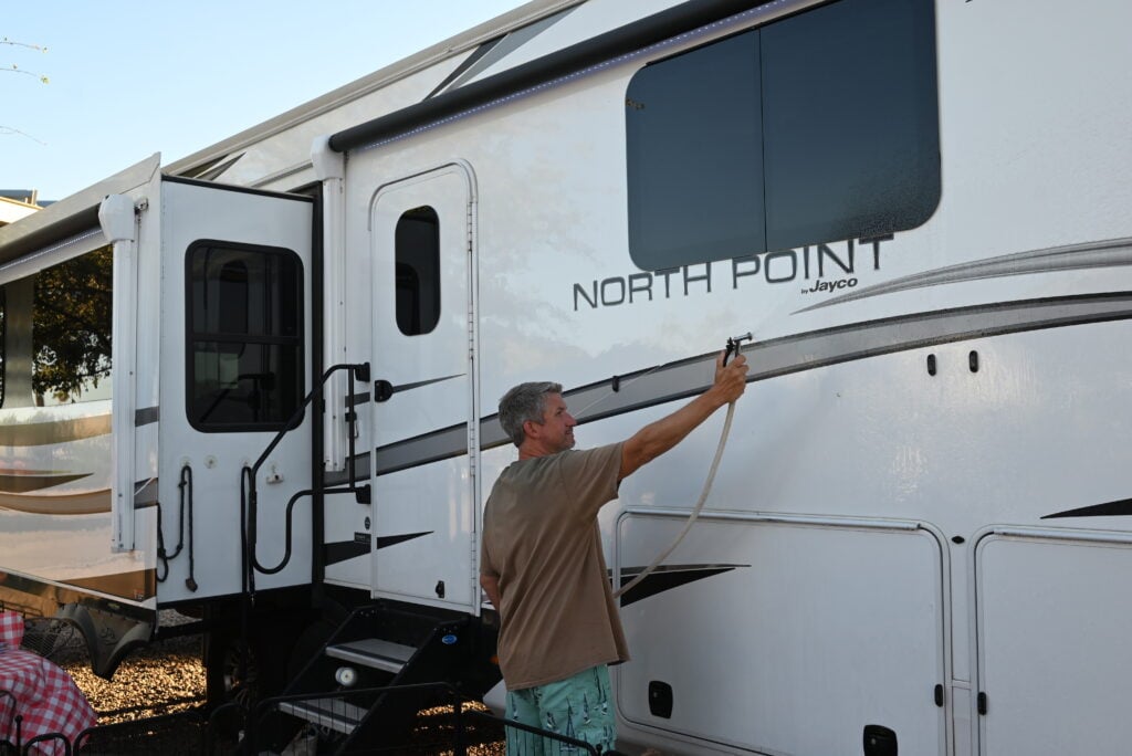 Is Washing Your RV At Your Campsite Allowed?