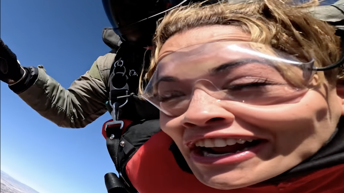 WATCH: ‘Holy Sh*t!’ Yells Rita Ora as She Falls 15,000 Feet