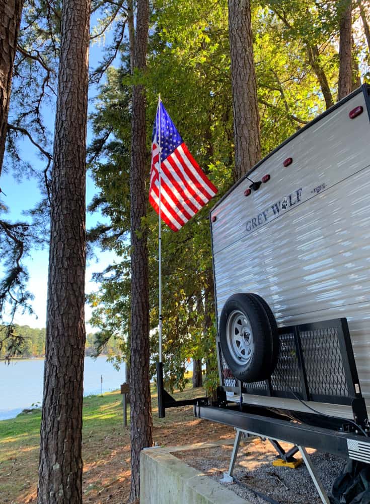 What are RV flagpoles?