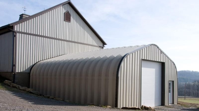 5. Steel Factory Mfg Prefabricated Steel Arch Building Metal Garage Kit 25x30x13