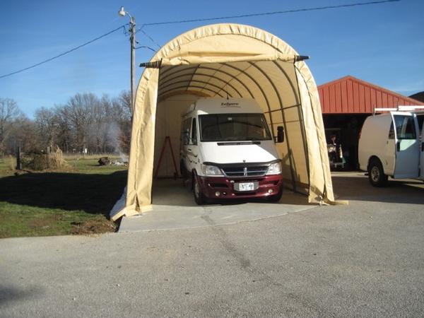 Portable Garage Depot 14 x 25 x 15 Round Top