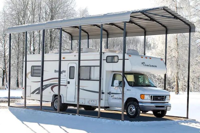 Which RV Garage or Carport is Best for Winter Weather?