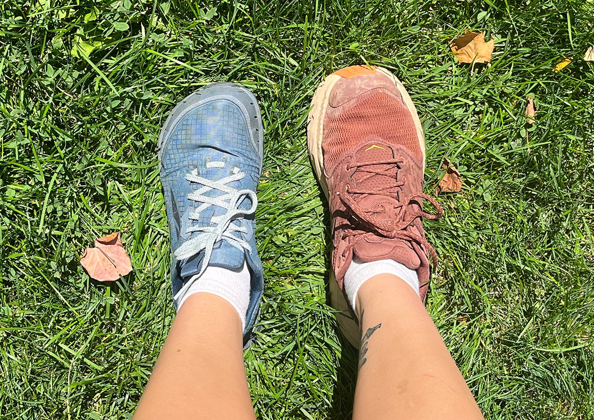 We compared Altra and Hoka shoes.