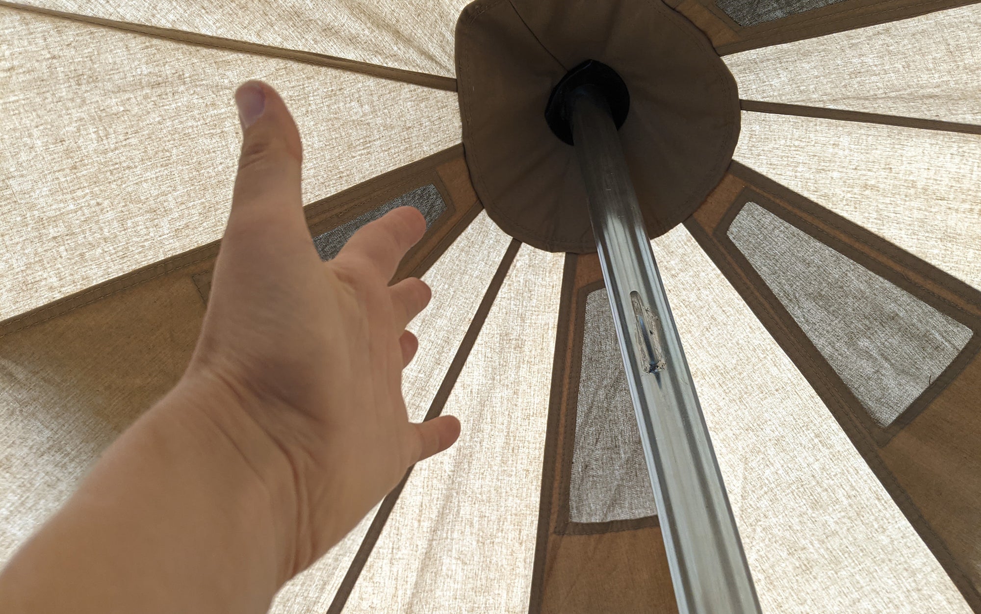 The White Duck Regatta 360 Tent really is very tall.