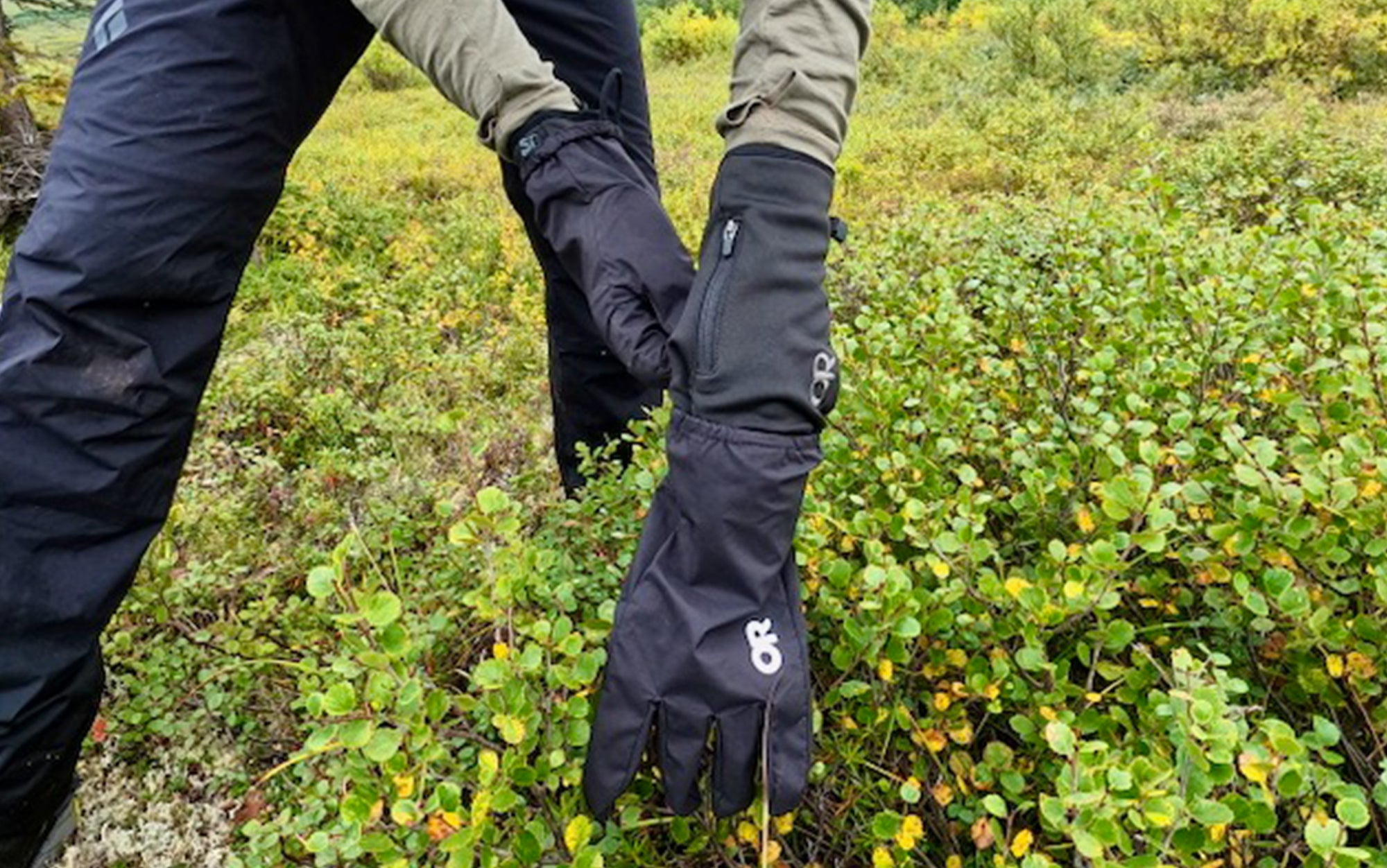 We tested the Outdoor Research hiking gloves.