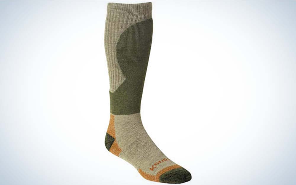 A green best hunting sock