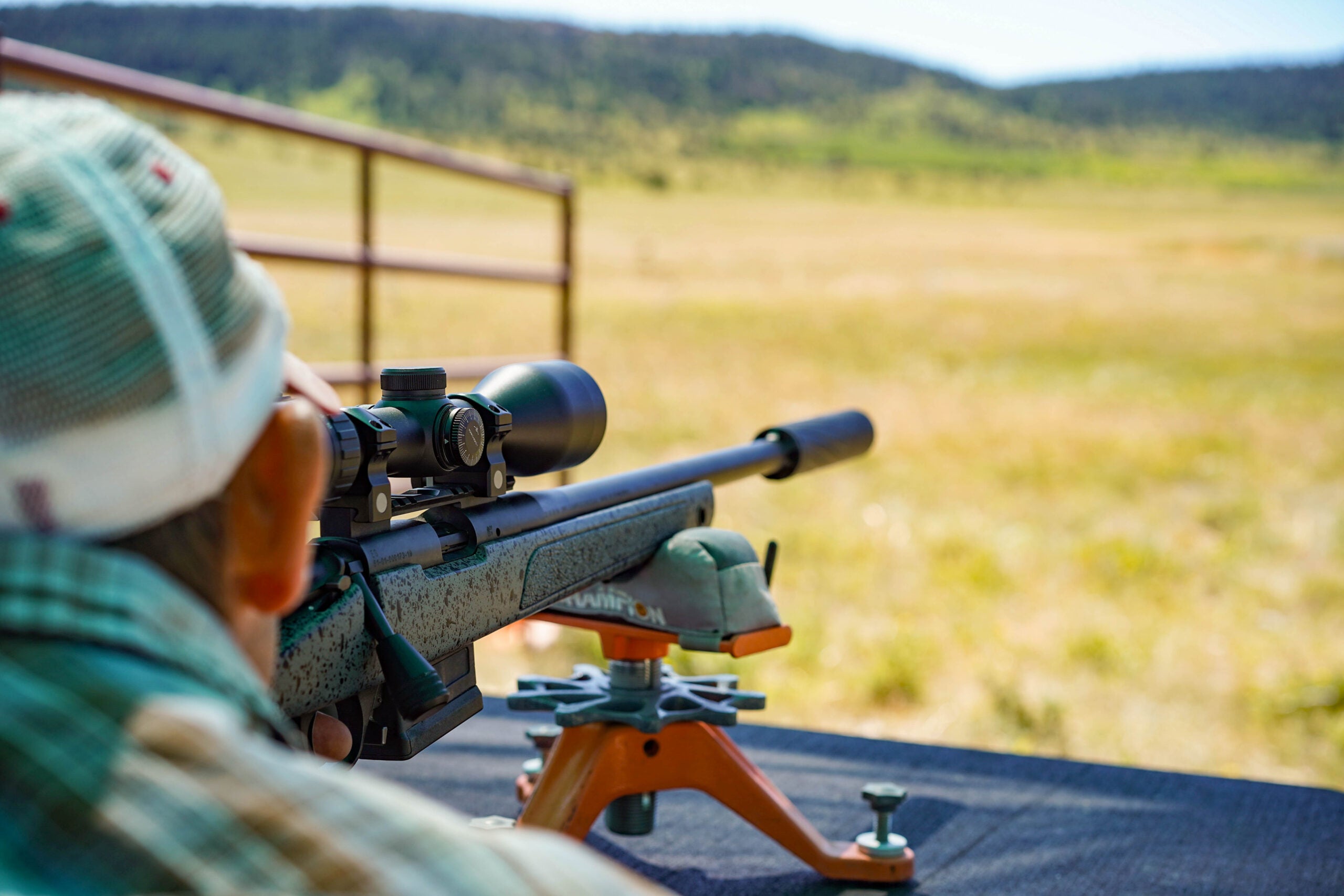 The author tests a rifle scope