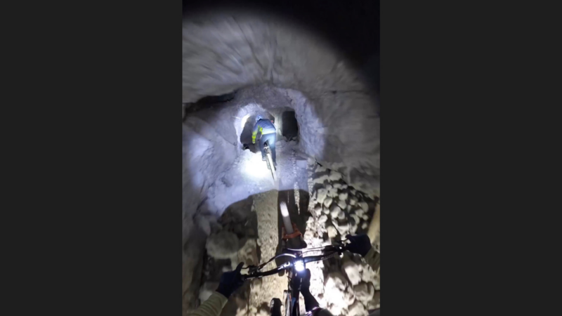 WATCH: Terrifying Mountain Bike Ride Through Abandoned Lead Mine