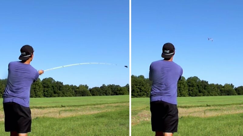 Watch: Trick Shooter Breaks Flying Clay Target with a Spinning Rod