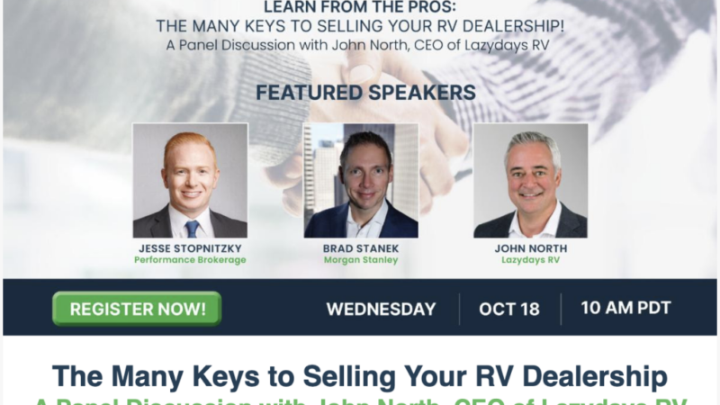 Lazydays CEO Part of Webinar on ‘Selling RV Dealerships’ – RVBusiness – Breaking RV Industry News