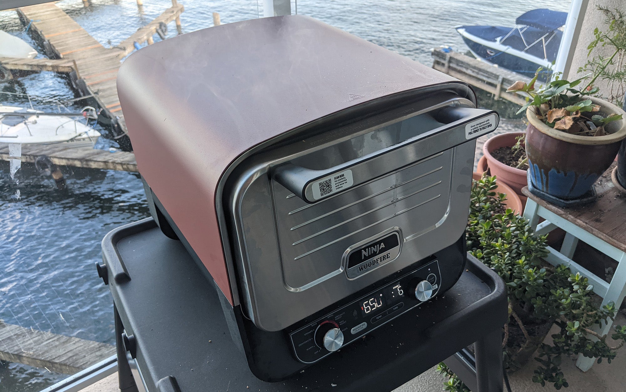 We tested the Ninja Woodfire 8-in-1 Outdoor Oven.