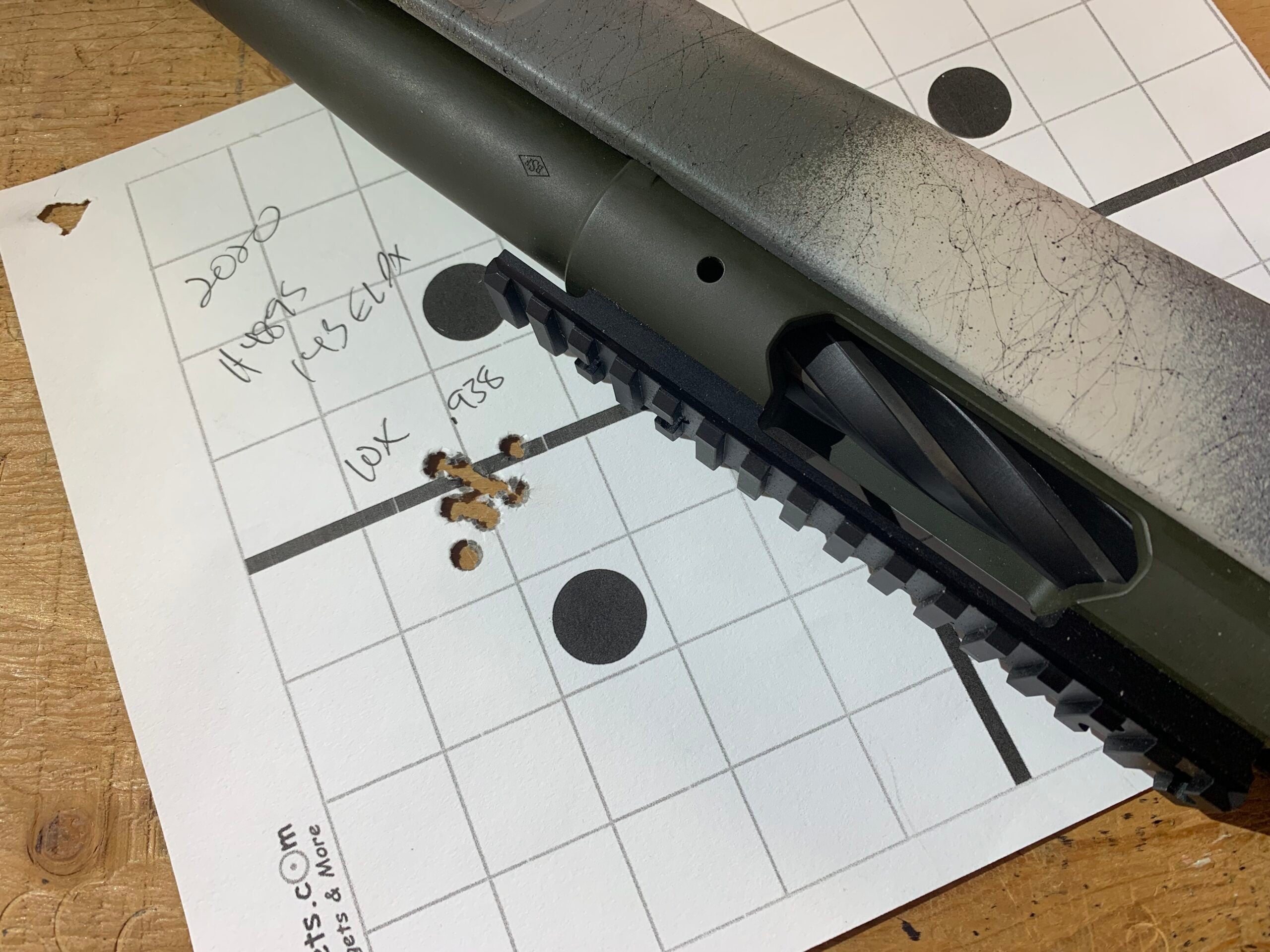 Springfield 2020 Redline 10-shot group