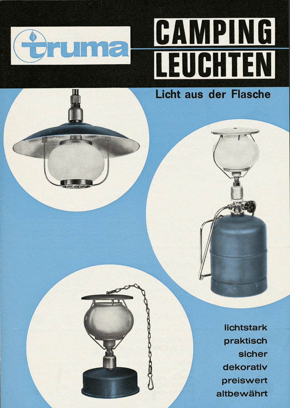 German Ad for Truma Gas lamps