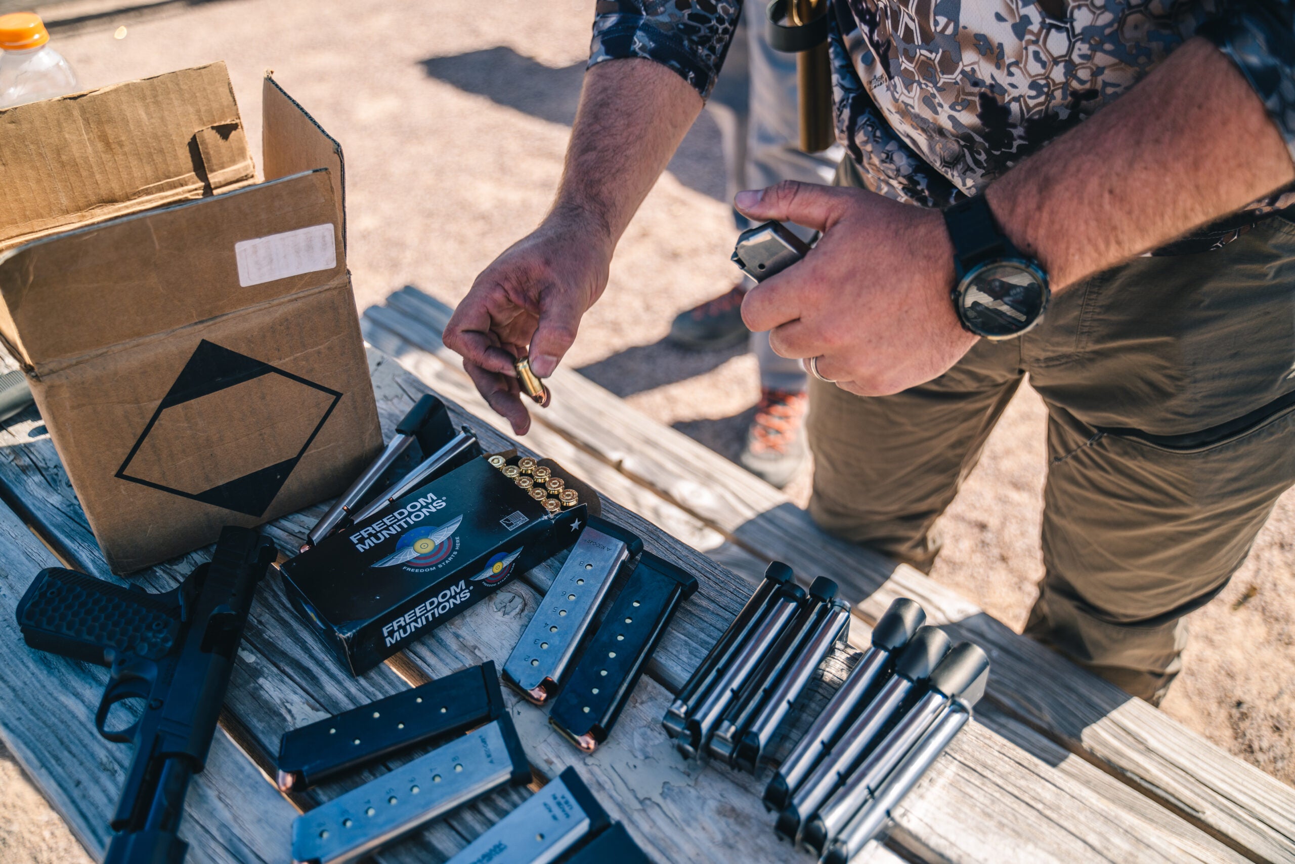 Loading .45 ACP magazines