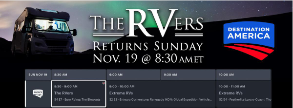 Season 5 of ‘The RVers’ Returns to Destination America – RVBusiness – Breaking RV Industry News