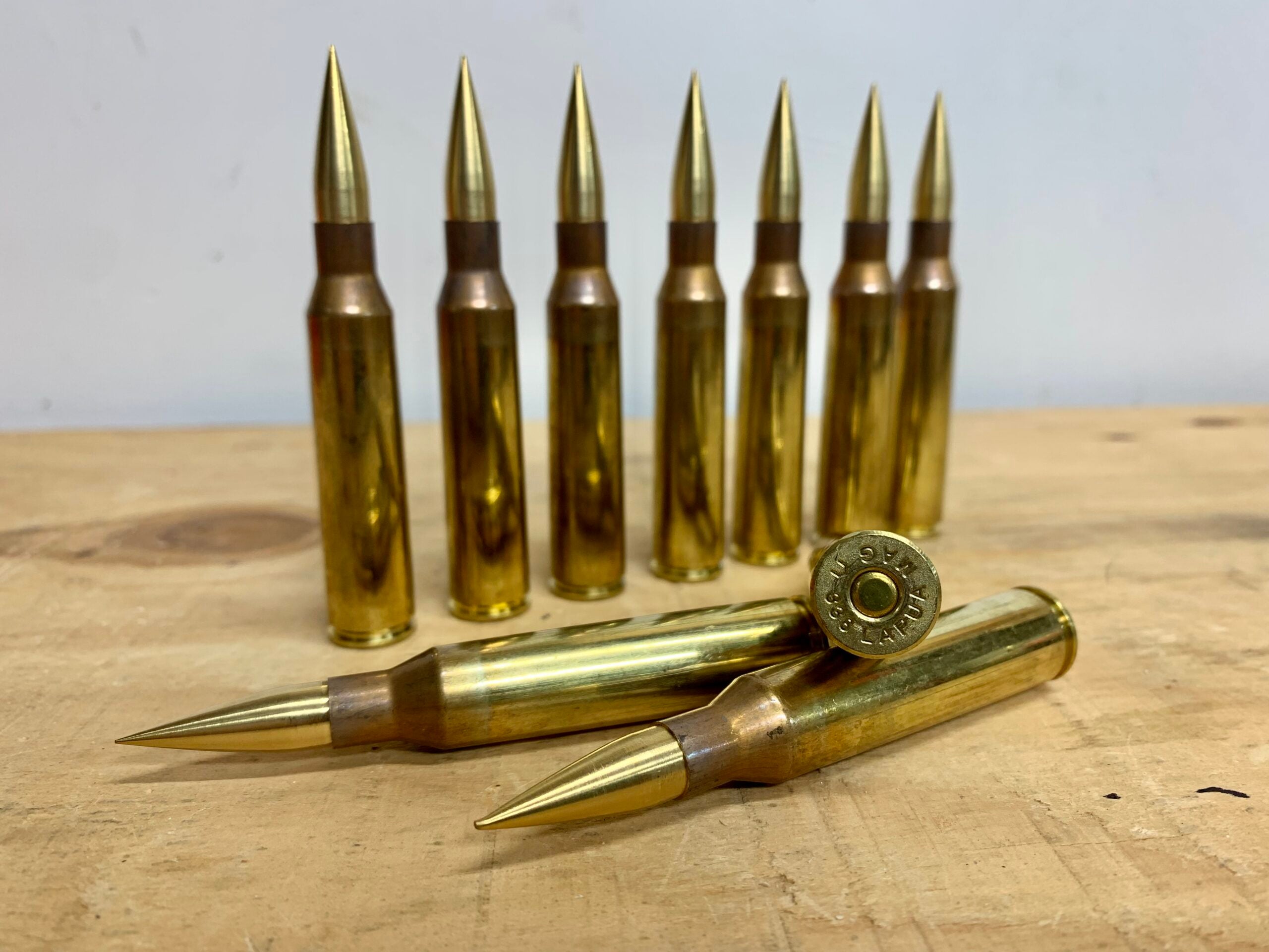 338 Lapua cartridges