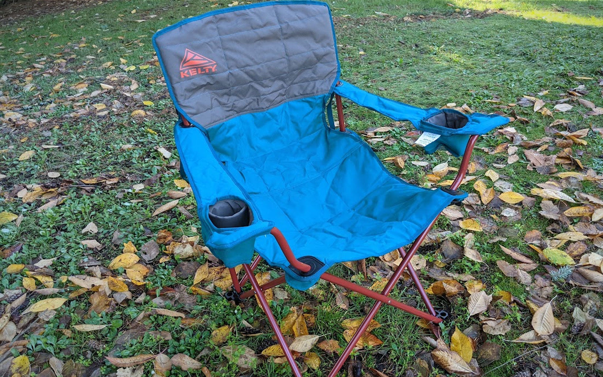 We tested the Kelty Deluxe Lounge Chair.