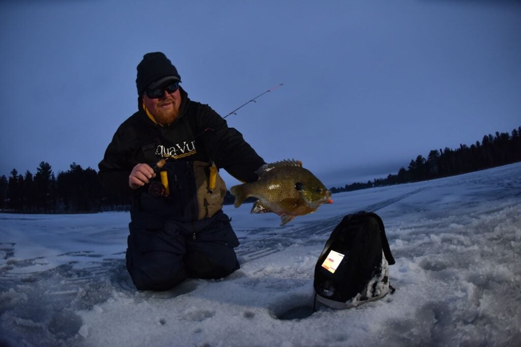 Modern ice fishing fish finders make it possible to target trophy fish.