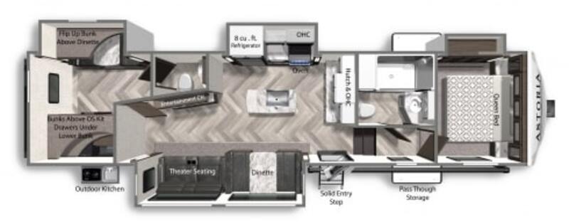 Best Dutchmen Astoria 5th Wheel Floor Plan - used 5th wheels with 2 bedrooms