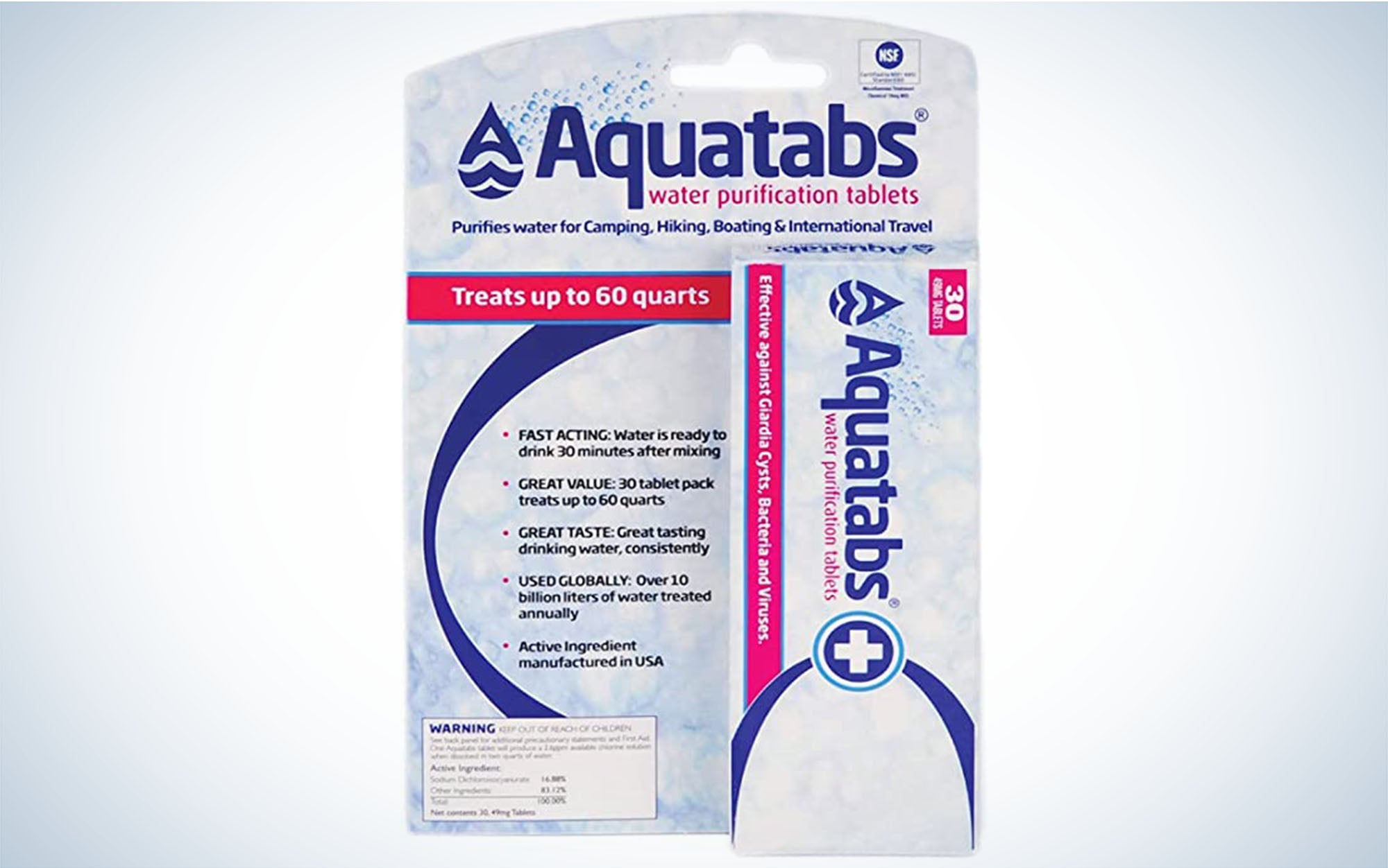 We tested Aquatabs.