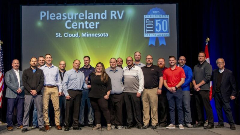 PleasureLand RV Receives Top 50 Blue Ribbon Dealer Award – RVBusiness – Breaking RV Industry News