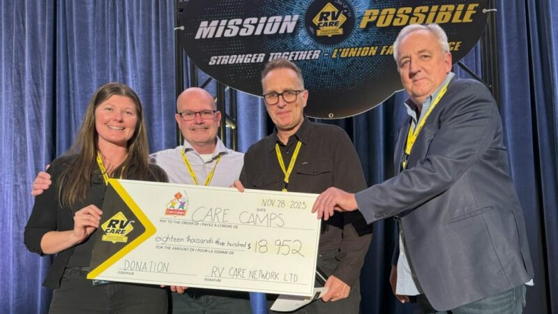 RV Care in Canada Raises Over $20,000 for Care Camps – RVBusiness – Breaking RV Industry News
